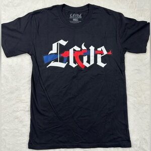 L.O.V.E Loyalty Out Values Everything Men's Graphic T-shirt Small Black NEW